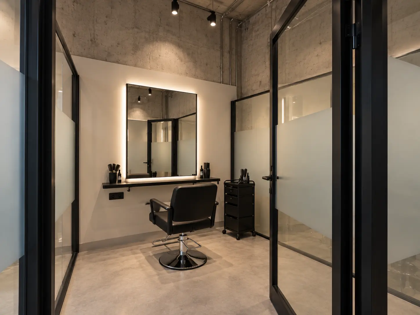 Concept view of HostX Room 02 for hair professionals